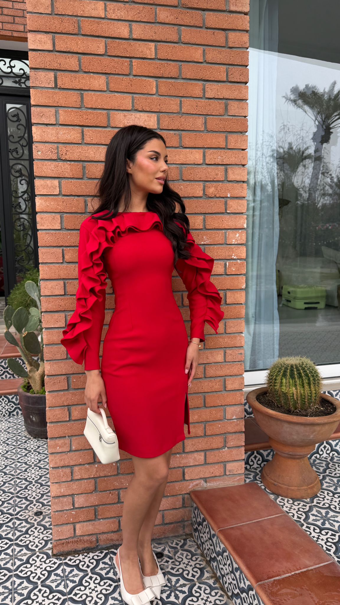 Red Fluffy Dress