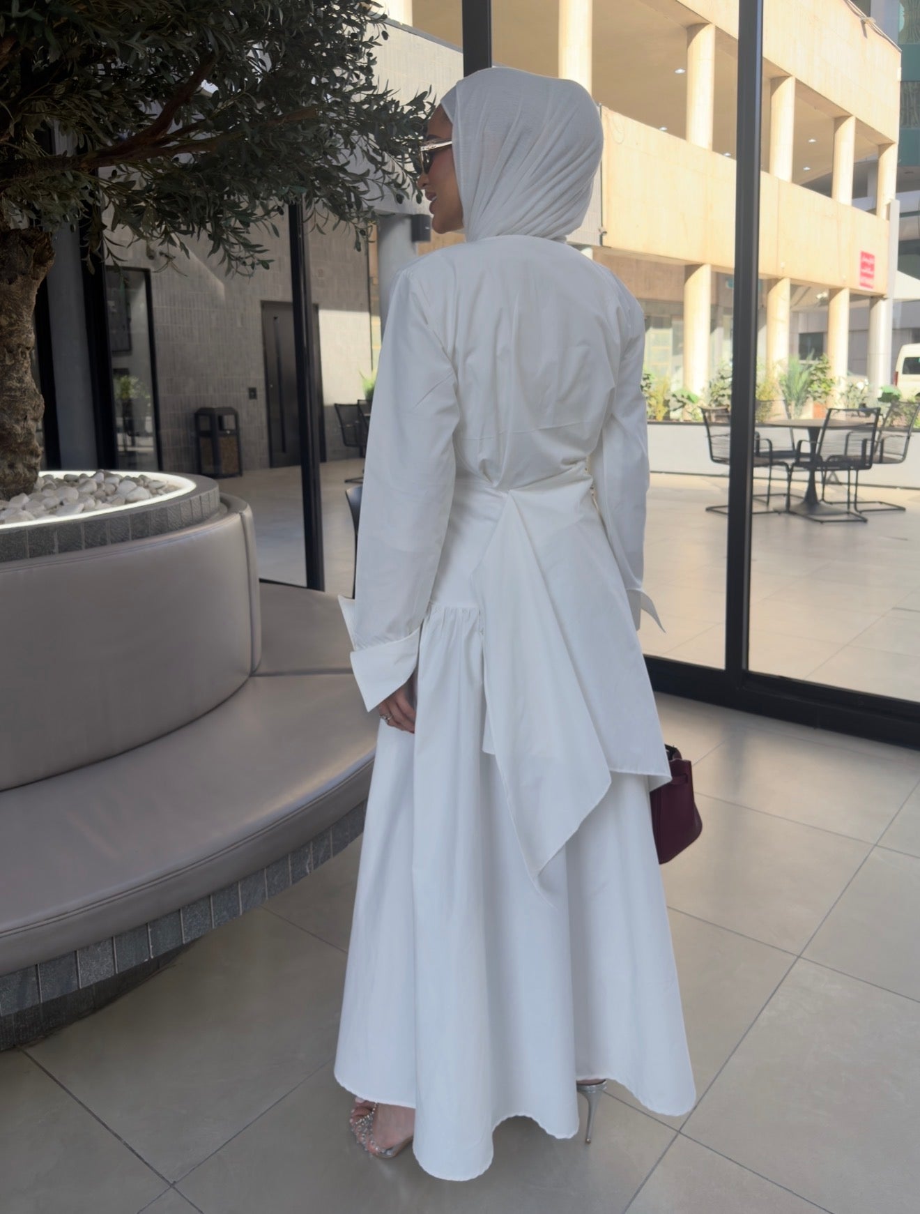 White Wrapper Dress