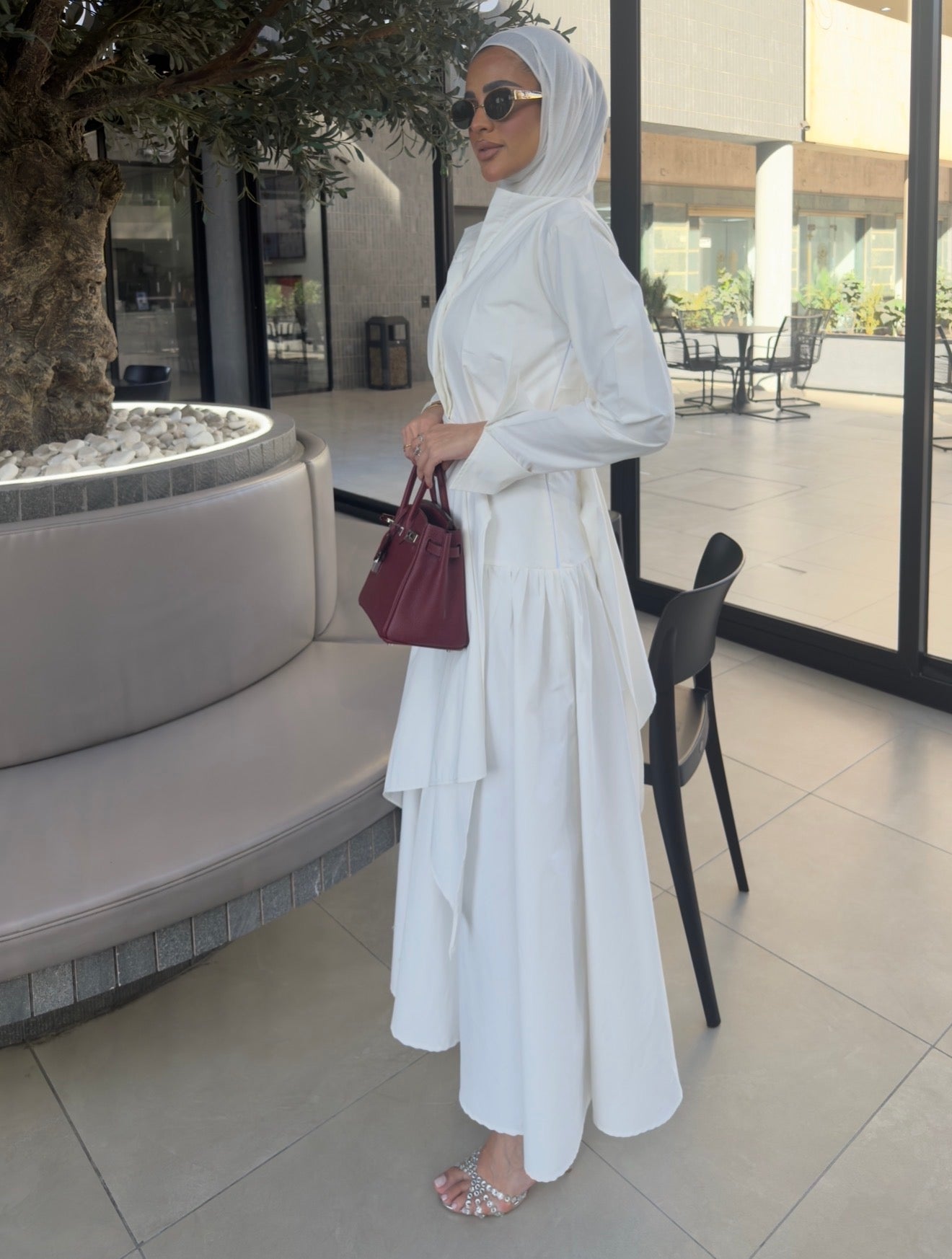 White Wrapper Dress