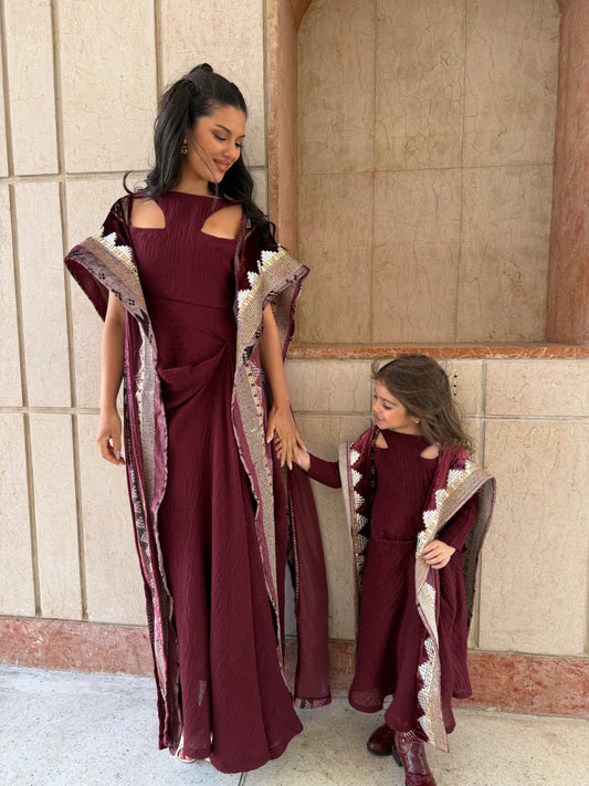 Baby Red Maroon Daraa